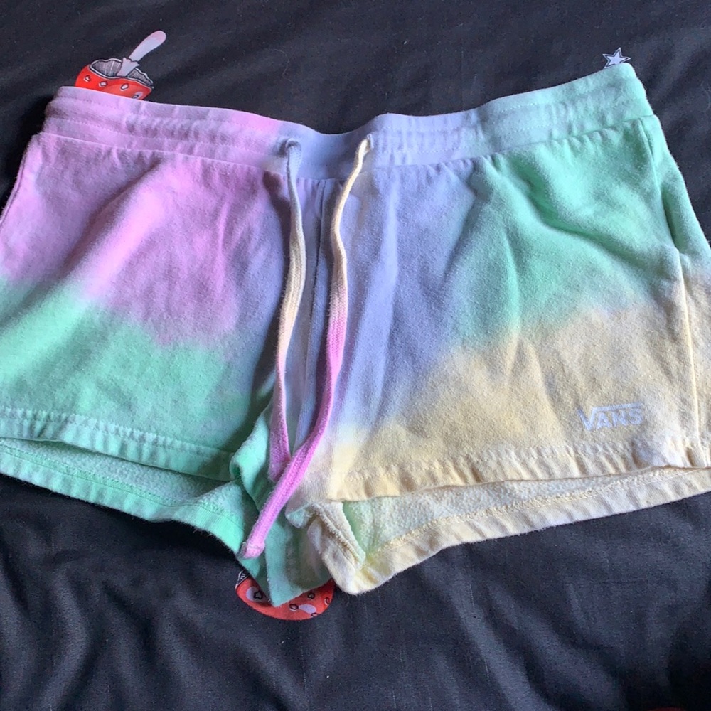 Tie dye sweat shorts